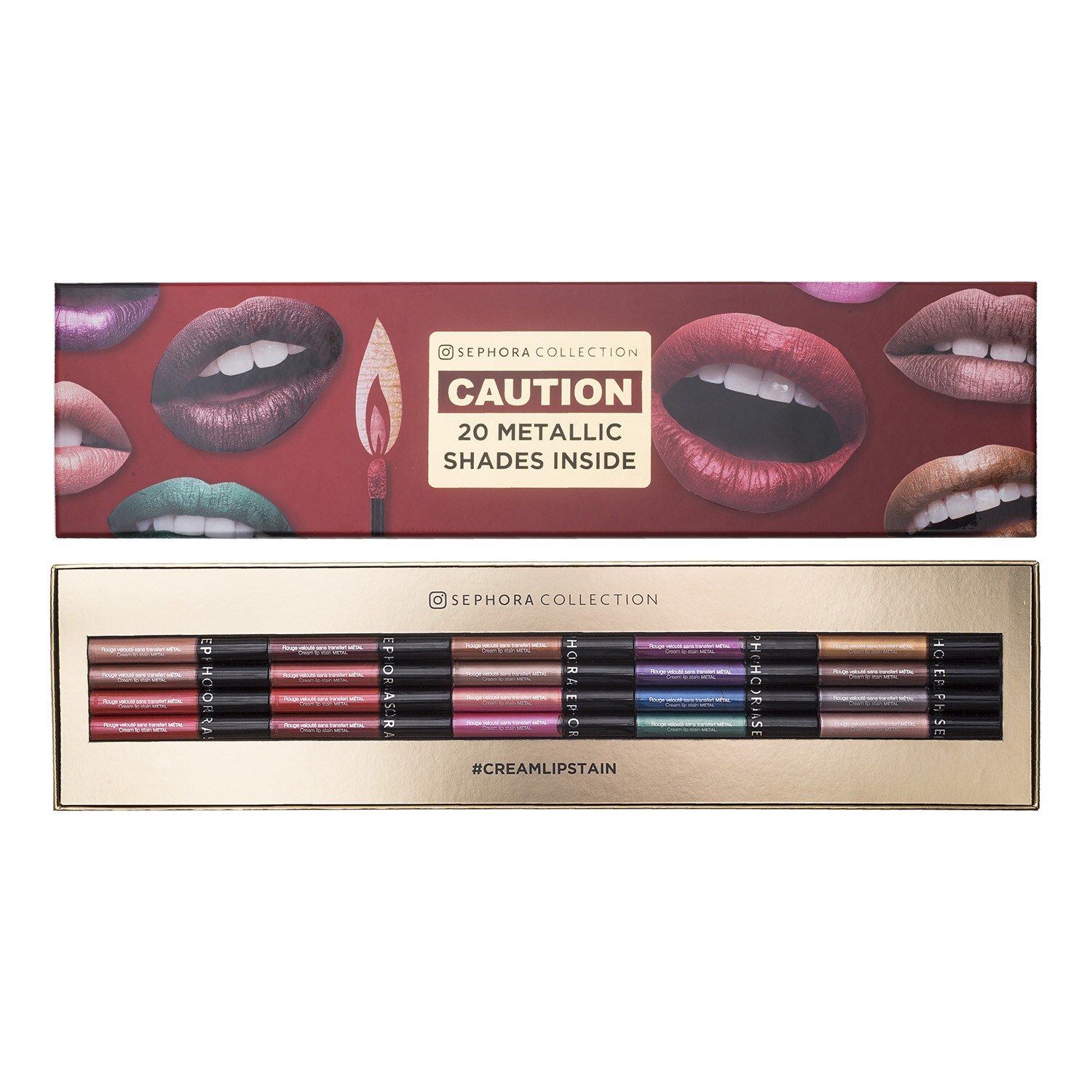 Coffret Cream lip Stain Métal de SEPHORA COLLECTION ≡ SEPHORA