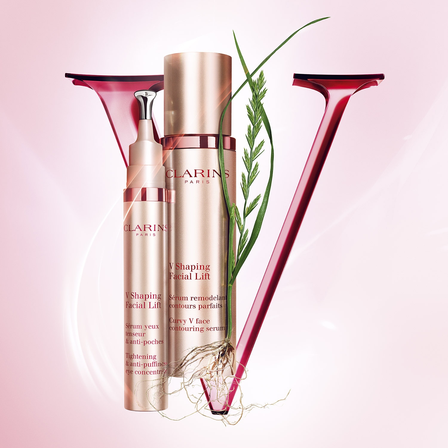 V Shaping Facial Lift Sérum Yeux tenseur & antipoches de CLARINS ≡ SEPHORA