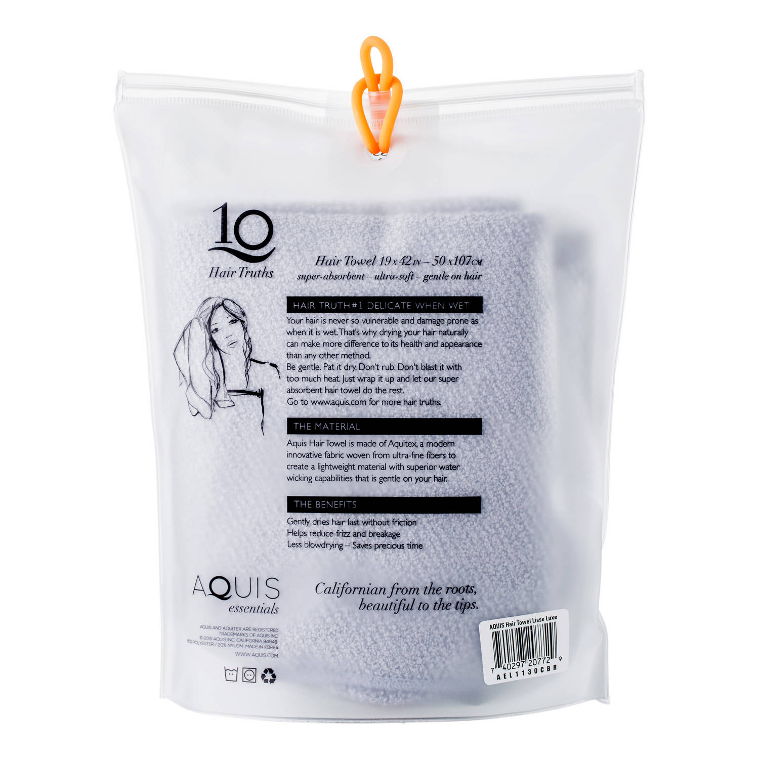 Lisse Luxe Hair Towel Serviette séchante de AQUIS ≡ SEPHORA