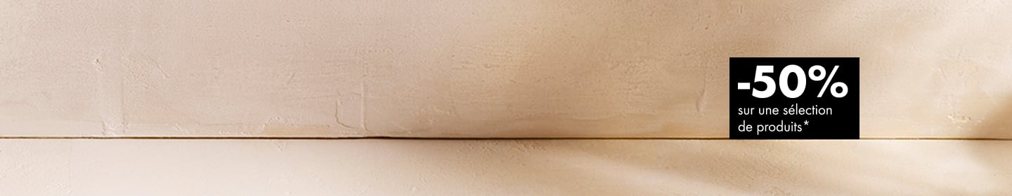 -50% sur une sélection de produits